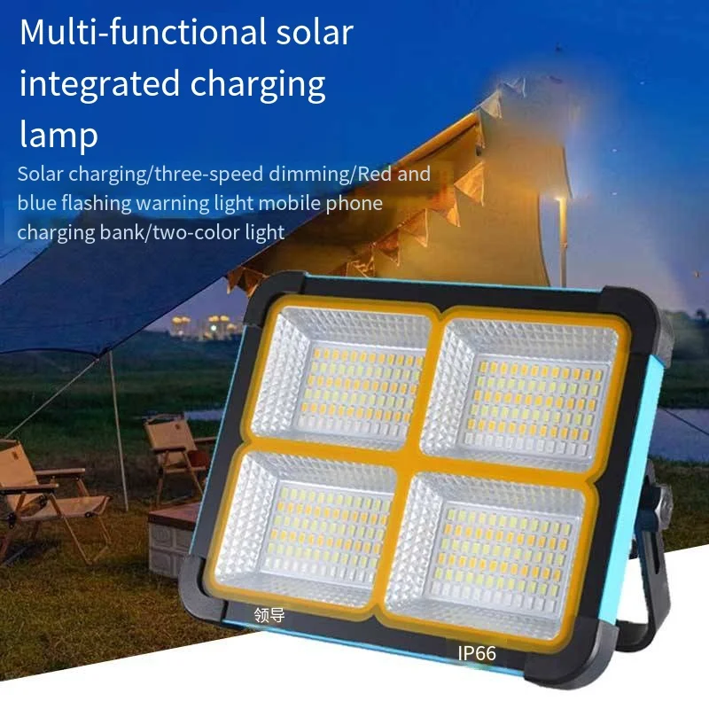 1000watt Portable Camping Tent Lamp USB Rechargeable LED Solar Flood Light Outdoor waterproof Work Repair Lighting