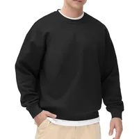 Sweat-Shirt à Capuche pour Homme, Décontracté, Basique, Sourire, Ras du Cou, Streetwear, Unisexe, Solide, Document At, Doux, Respirant, Automne et Hiver 2