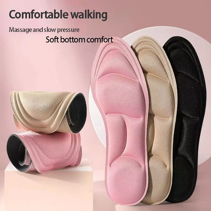 5D Memory Foam Sport Women Men Shoes Soft Breathable Cushion Running For Feet Care Orthopedic Insoles_voghion.com