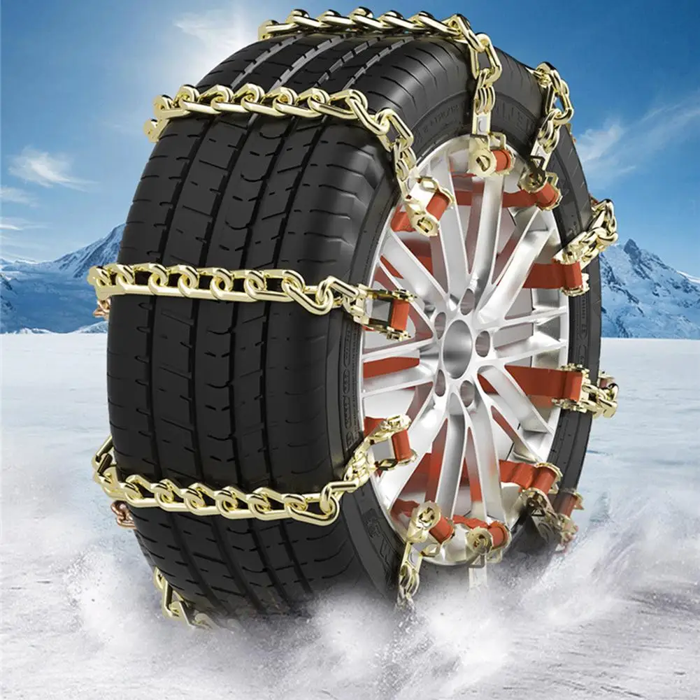 Car Tire Snow Chain Universal Car Accessories Emergency Winter Anti-skid Tires Chain Tool