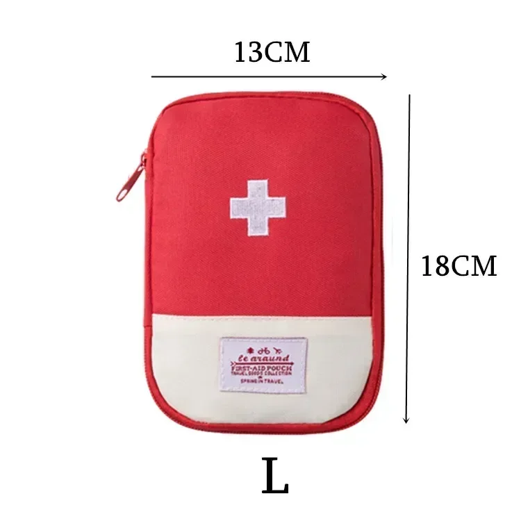 Borsa Pronto Soccorso Vuota Rosa Piccola Portatile Per Campeggio Viaggi Escursionismo Kit Emergenza - 3