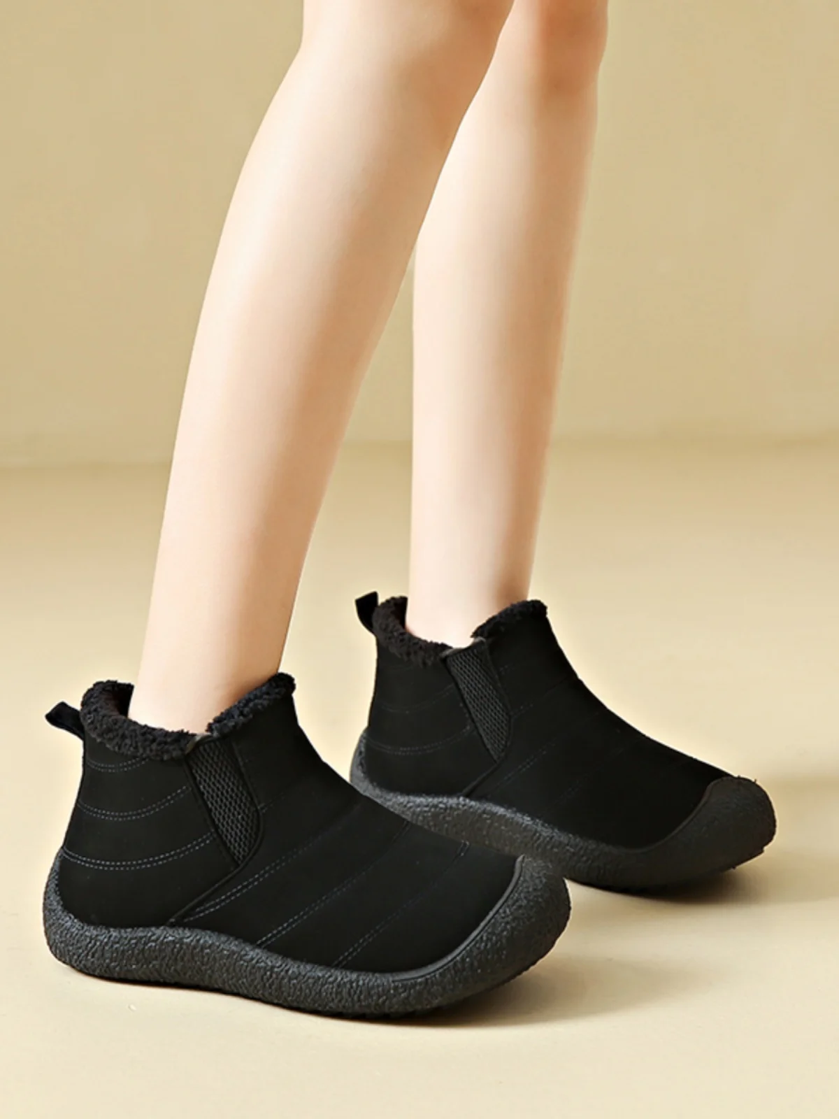 Ethnic Style Thin-soled Cotton Snow Boots