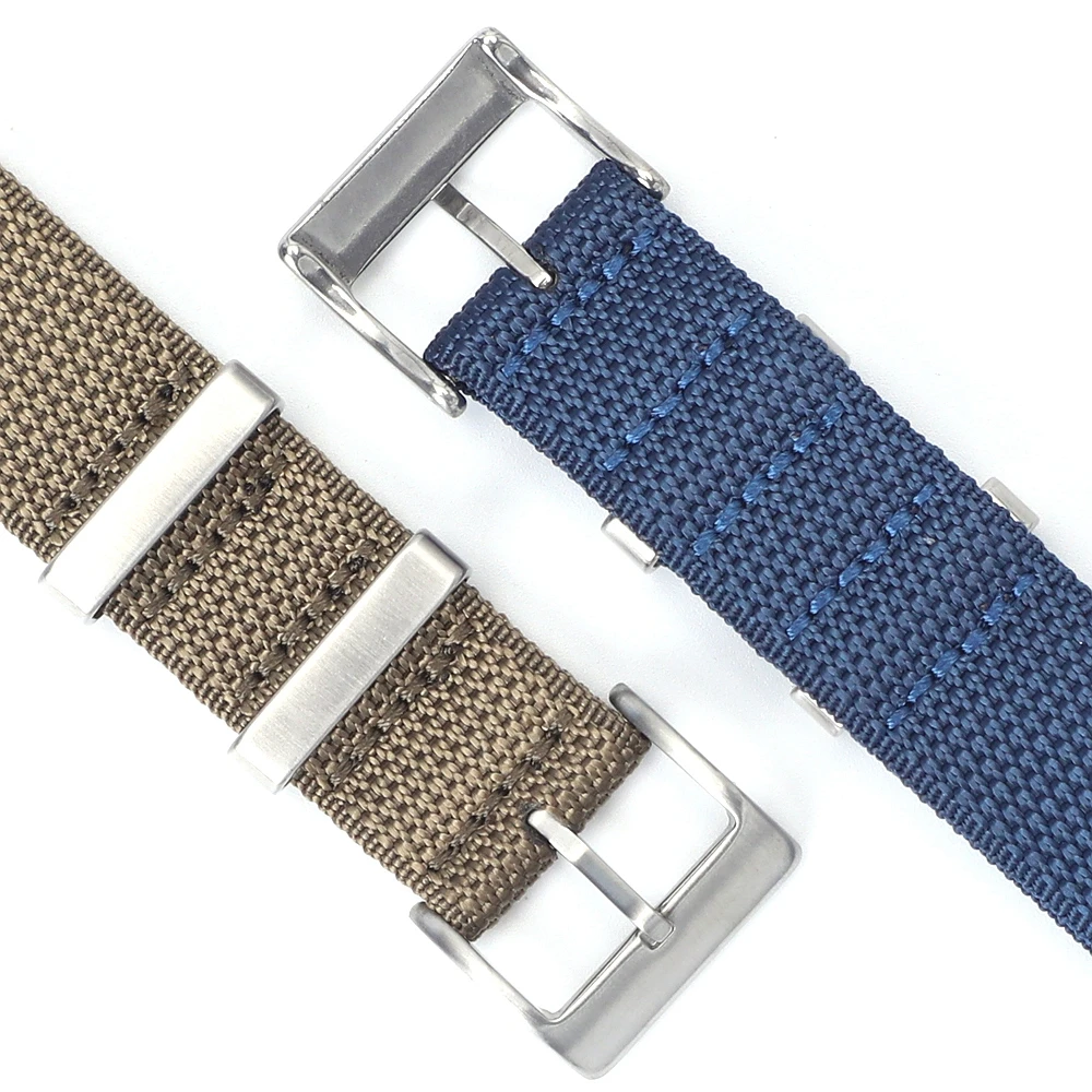 Enhanced Nylon Braided Sport Watch Strap - Durable Fabric Wristband Belt