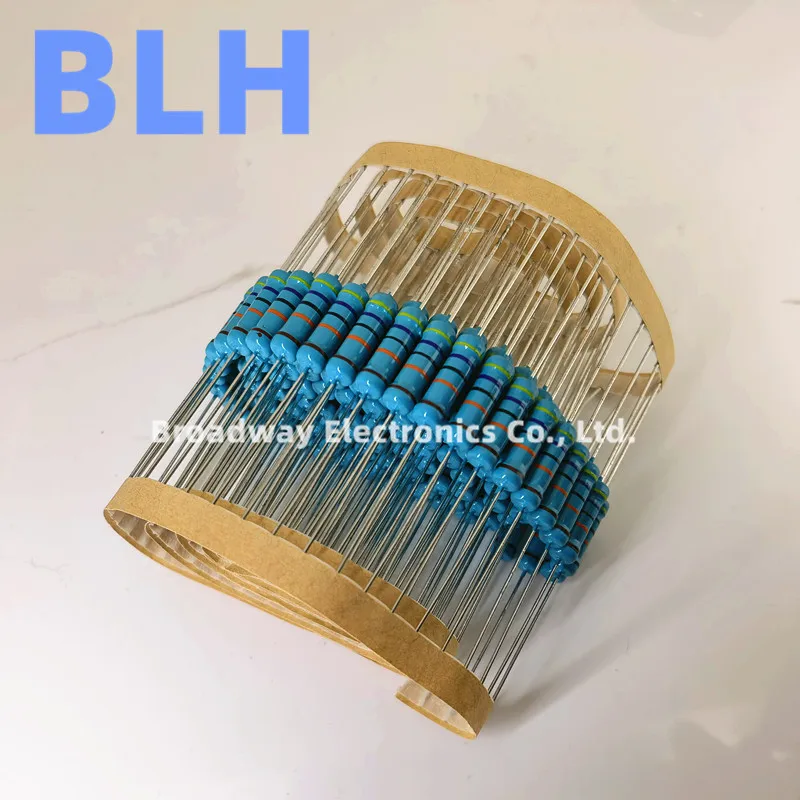 Metal Film Resistors 100PCS 1/4W 1% Metal Film Resistor 0.25W 15K-91K ohm