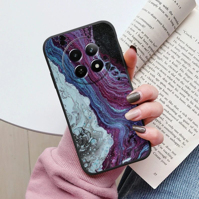 Luxury Marble Art Soft TPU Protective Back Cover - Shockproof Fashion Case