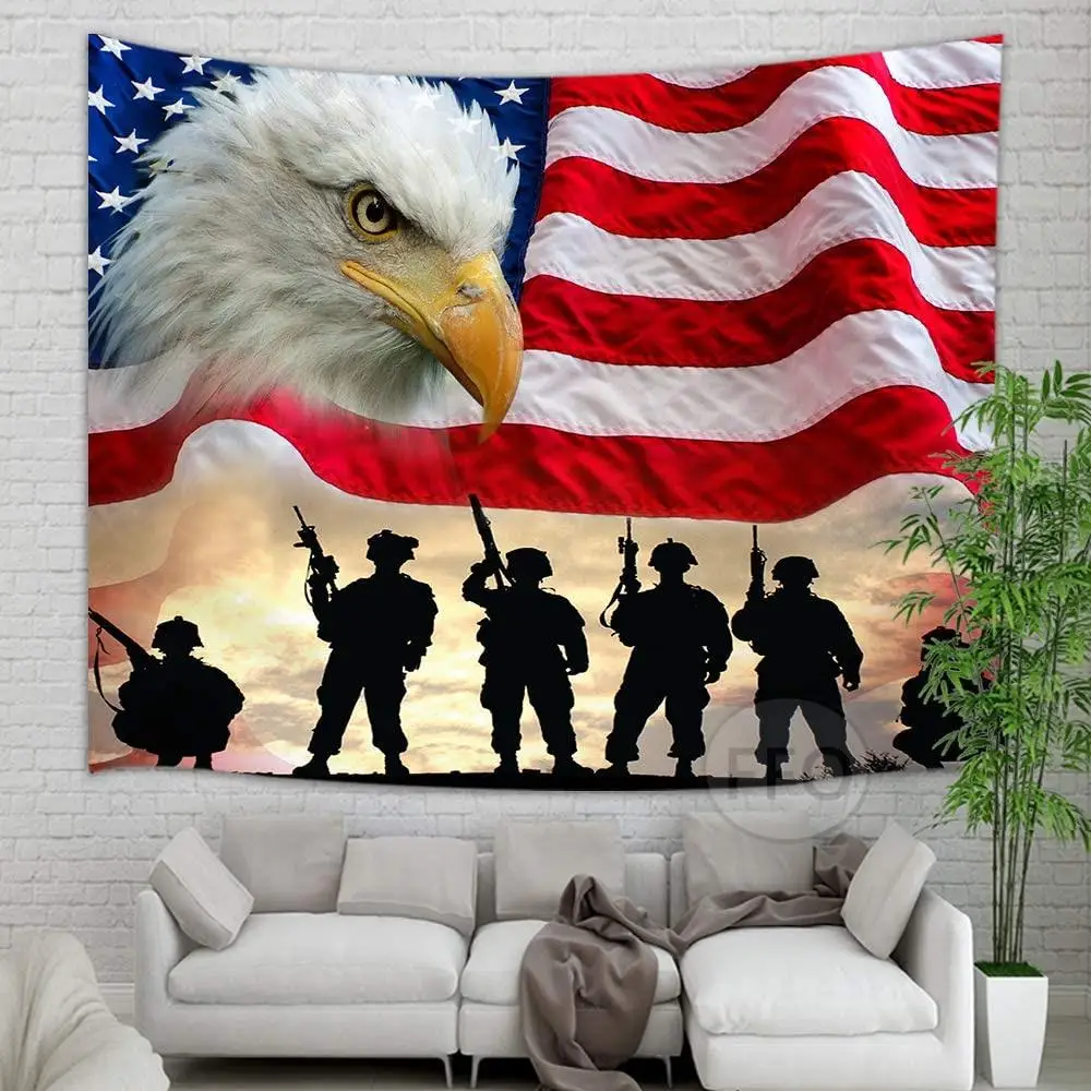 American Flag Wall Decoration Hanging American Flag Wall Hang