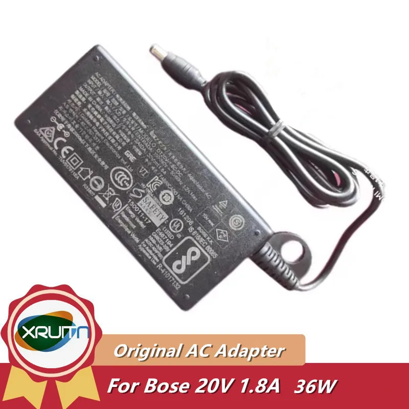 

Genuine DT20V-1.8C-DC AC Adapter 20V 1.8A 36W Sound Bar Charger For Bose Solo 5 TV Sound System Power Supply
