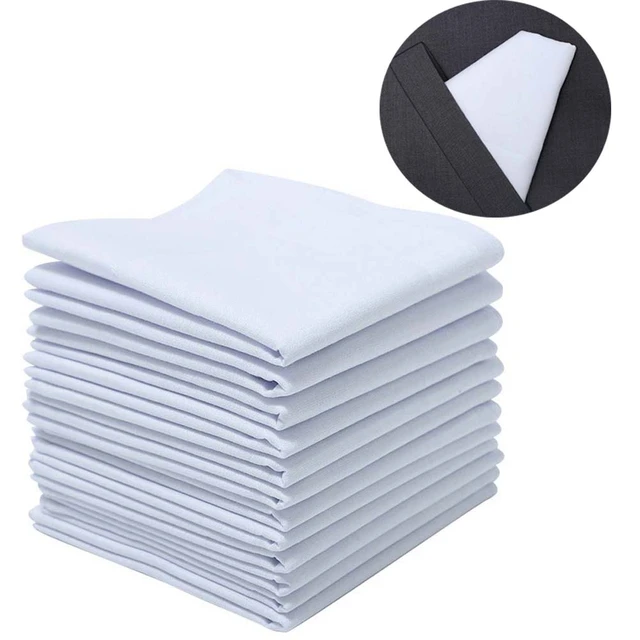 Serviettes De Table En Tissu Blanc, 12 Pièces, Pour Dîner, Mariage,  Restaurant, Maison, En Coton Et Lin, 4 Tailles - Serviettes De Table -  AliExpress