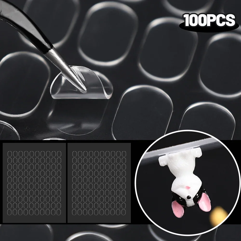 Double-sided Glue Pads 500-100Pcs for DIY Blind Box Landscape Doll Foot Fixed