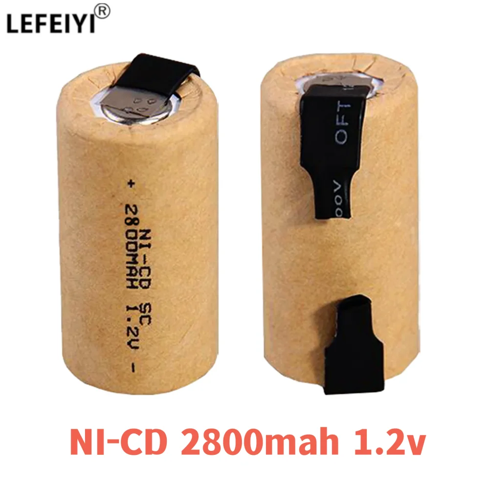 Nuova Batteria Sc 2800Mah 1.2V Ni-Cd Batterie Ricaricabili Per Makita Bosch B & D Hitachi Metabo Dewalt Per Cacciavite Elettrico