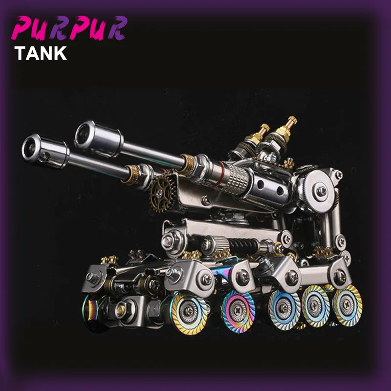 Punk Variable Precision 3D Three-dimensional Metal Assembled Tank