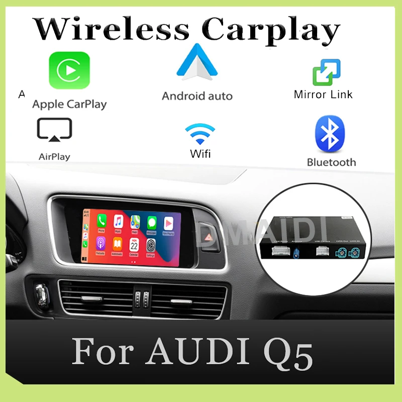 

Беспроводной автомобильный декодер Apple Carplay Android для AUDI Q5 MMI система Мультимедиа Оригинальное обновление экрана