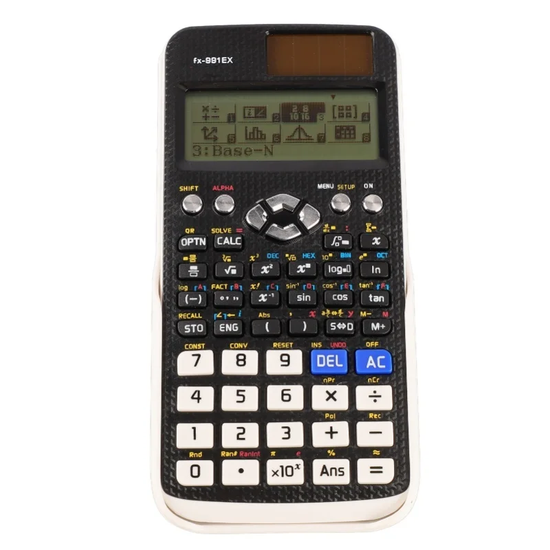 과학용 계산기 프로그래밍 가능 대형 화면 명확한 버튼 학생용 슬라이딩 커버가 있는 다기능 계산기