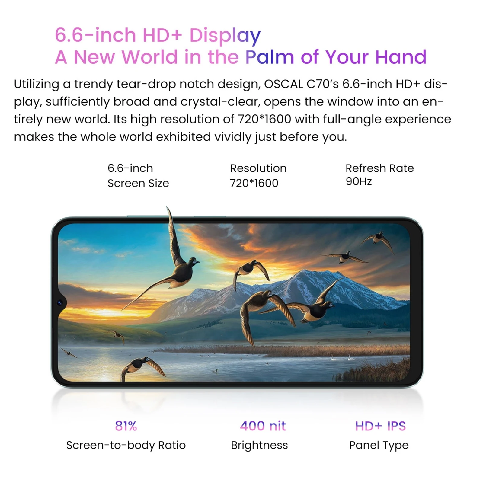 BLACKVIEW OSCAL C70 Smartphone 6.6\