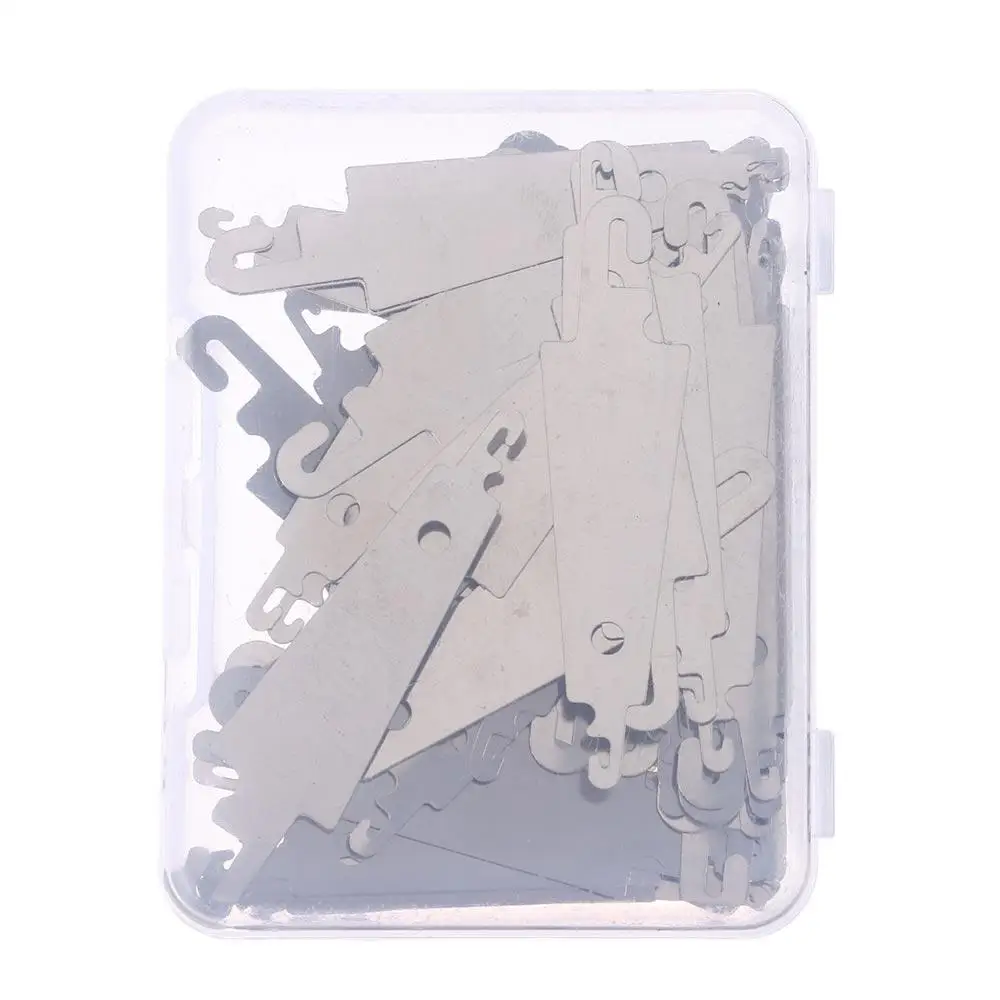 60Pcs Stainless Steel Needle-Threading Tools Needle Threader For Sewing Embroidery Cross Stitch Large Eye Needles With Clear Box