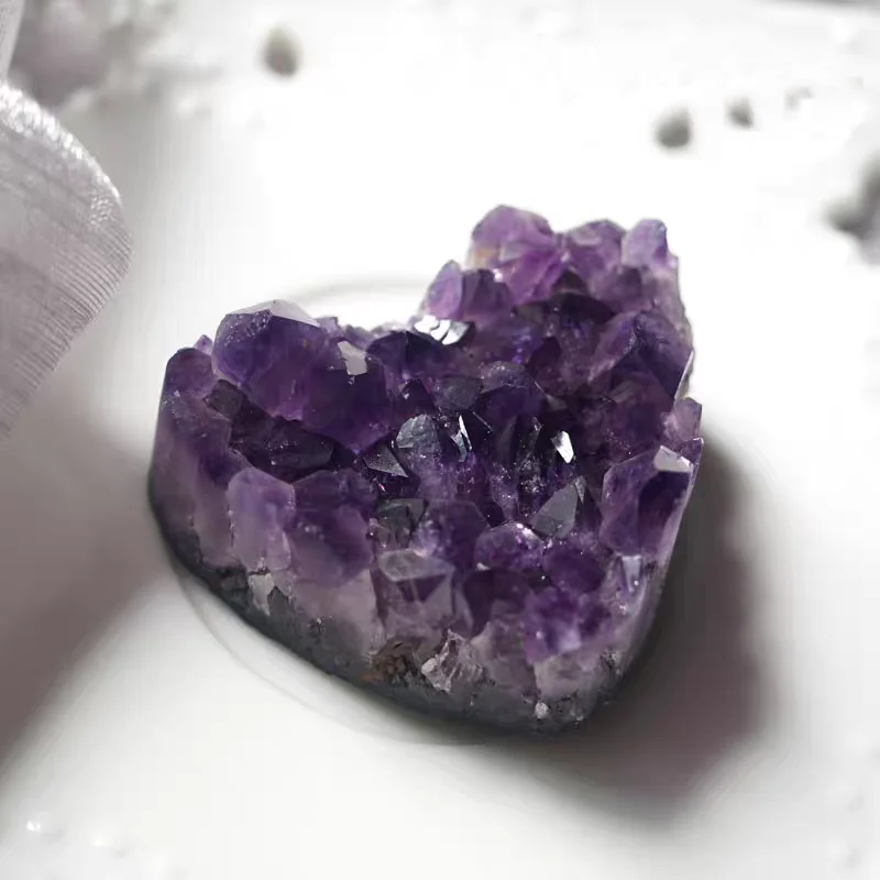 Natural Amethyst cluster, beautiful new original stone decoration, home and office decorations