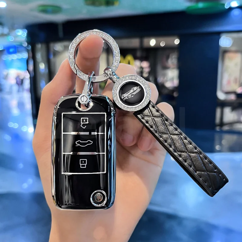 Premium TPU Car Key Case Cover - Durable Shell Fob Protection Accessories