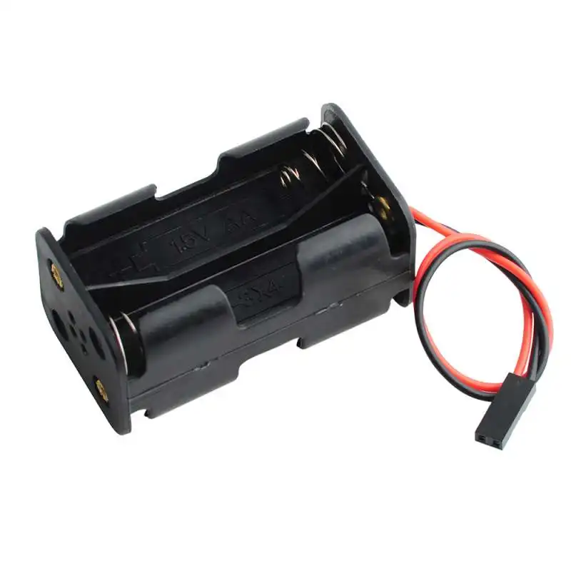 4 Cell AA Battery Holder Case JR Connector Receiver Battery Pack battery holder case