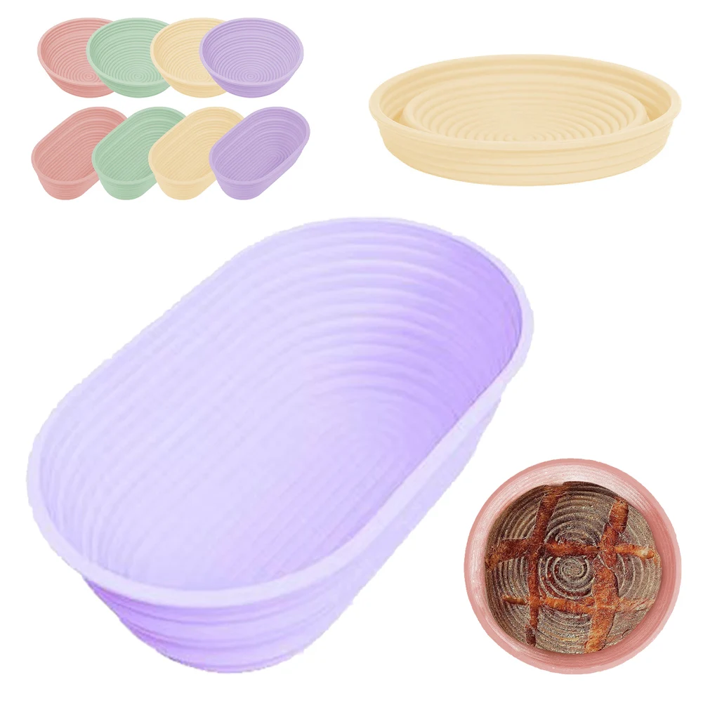

Silicone Bread Proofing Basket Collapsible Sourdough Bread Baking Basket Dishwasher Safe Dough Proofing Bowl for Containers Oven