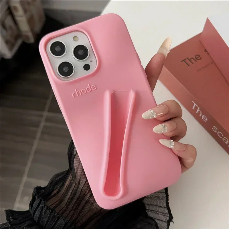 thumbnail image 1 of Funda de teléfono de Roda para iPhone, lápiz labial, caja de moda, soporte portátil, brillo de labios, Ins Etui, 16, 15, 14, 13, 12, 11 Pro Max Plus, 1 of 5