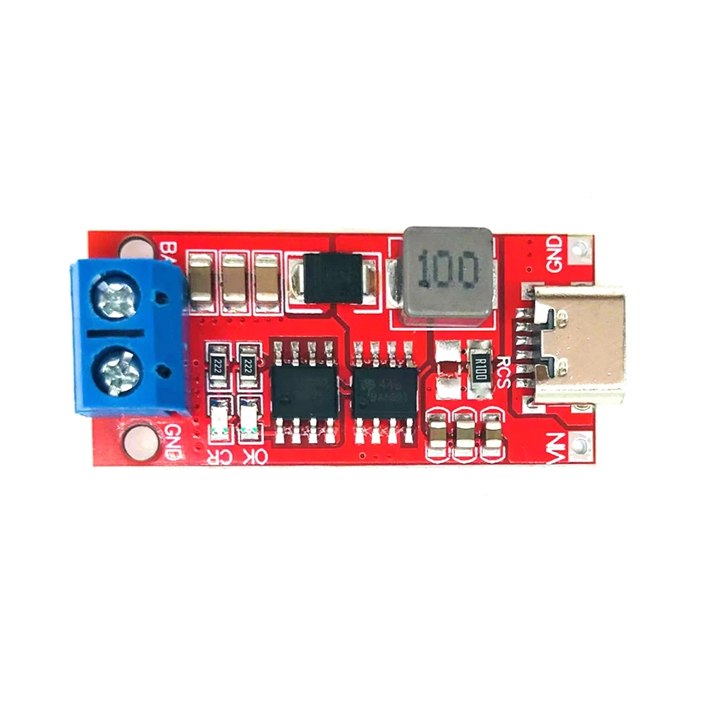 

Type-C 2S 1A Boost Module Polymer Lithium Battery Charging Module 18650 Lithium Battery Charging Board