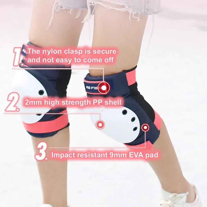 Protective Gear Set Roller Skating Protector Helmet Kneepads Elbow Pad Hand Head For Teenage Adults Outdoor Cycling Rock Climbing