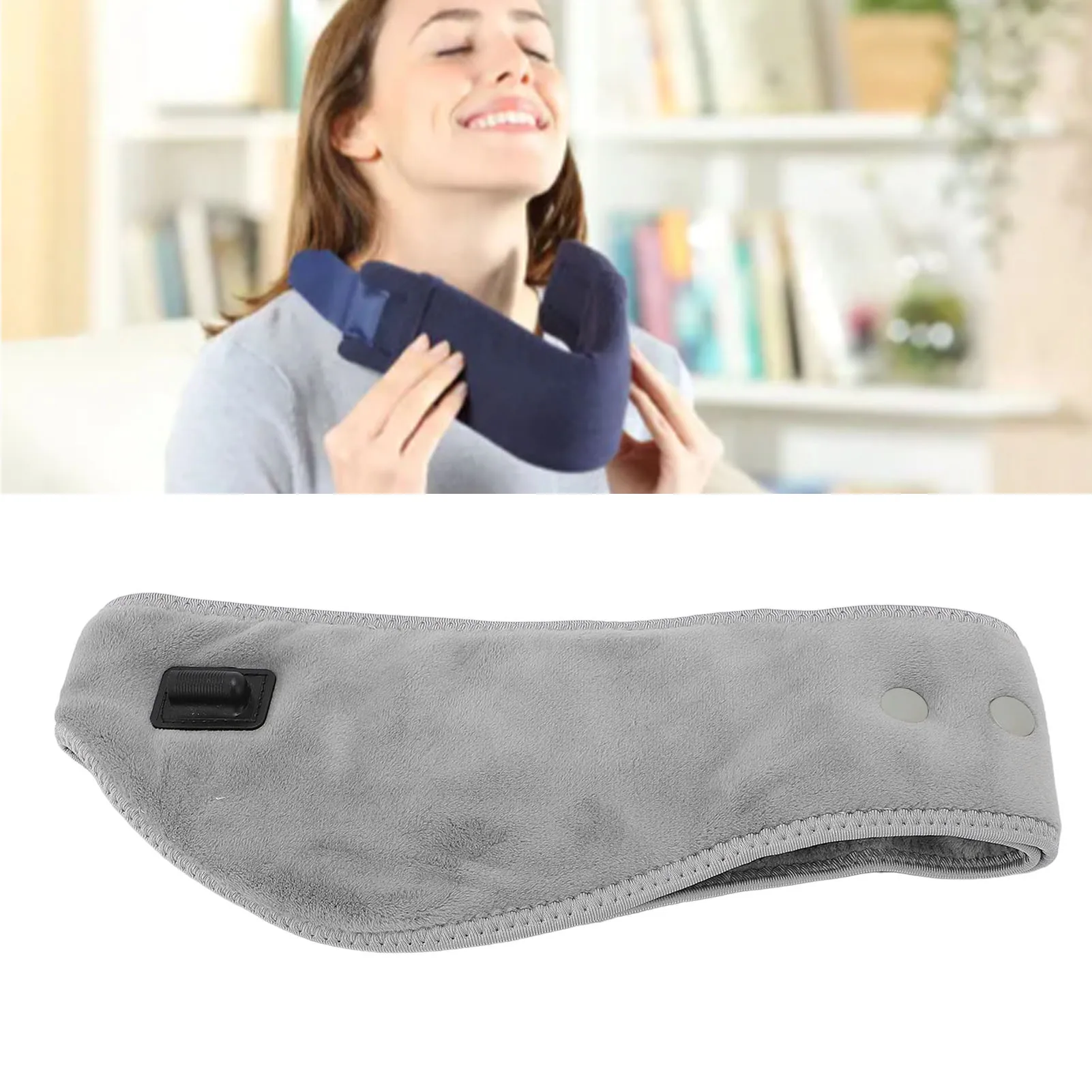 Face Heating Wrap 3 Levels Heating Timer Setting USB Electric Heating Pad for Chin Cheek Jaw Clenching Electric Jaw Heating Pad 2