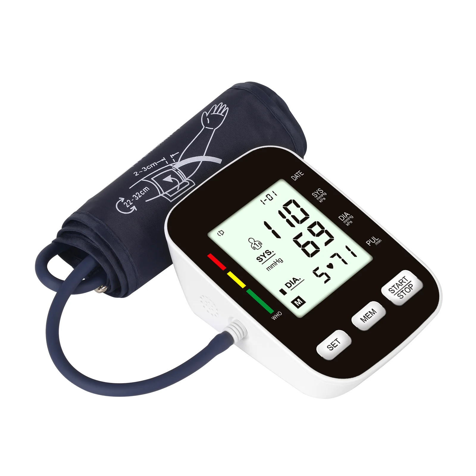 Fully automatic electronic blood pressure monitor, hypertension measuring instrument, medical high-precision arm type