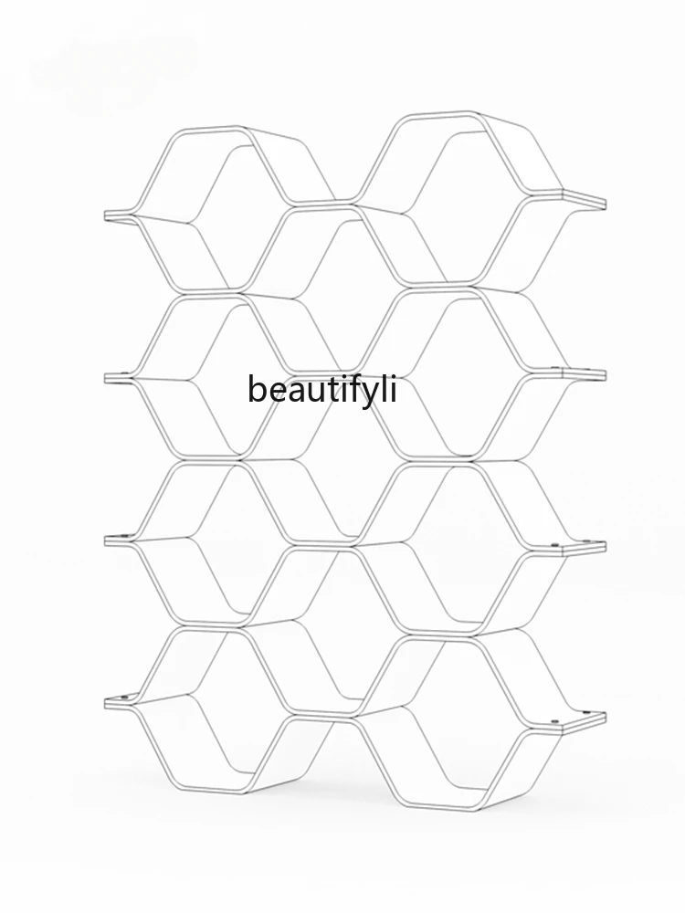 

Acrylic Floor Honeycomb Bookshelf Locker Home Wall Living Room Screen Shelf Floor Storage Home Accessories Furniture