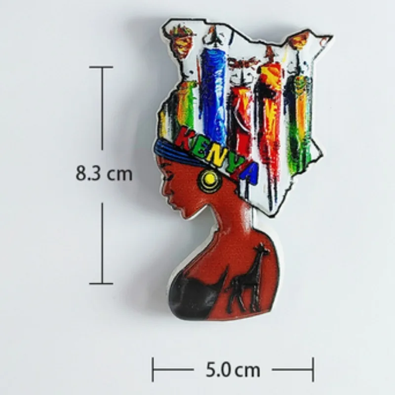 Green Taxi South Africa Fridge Magnet 3D Resin Handmade Craft