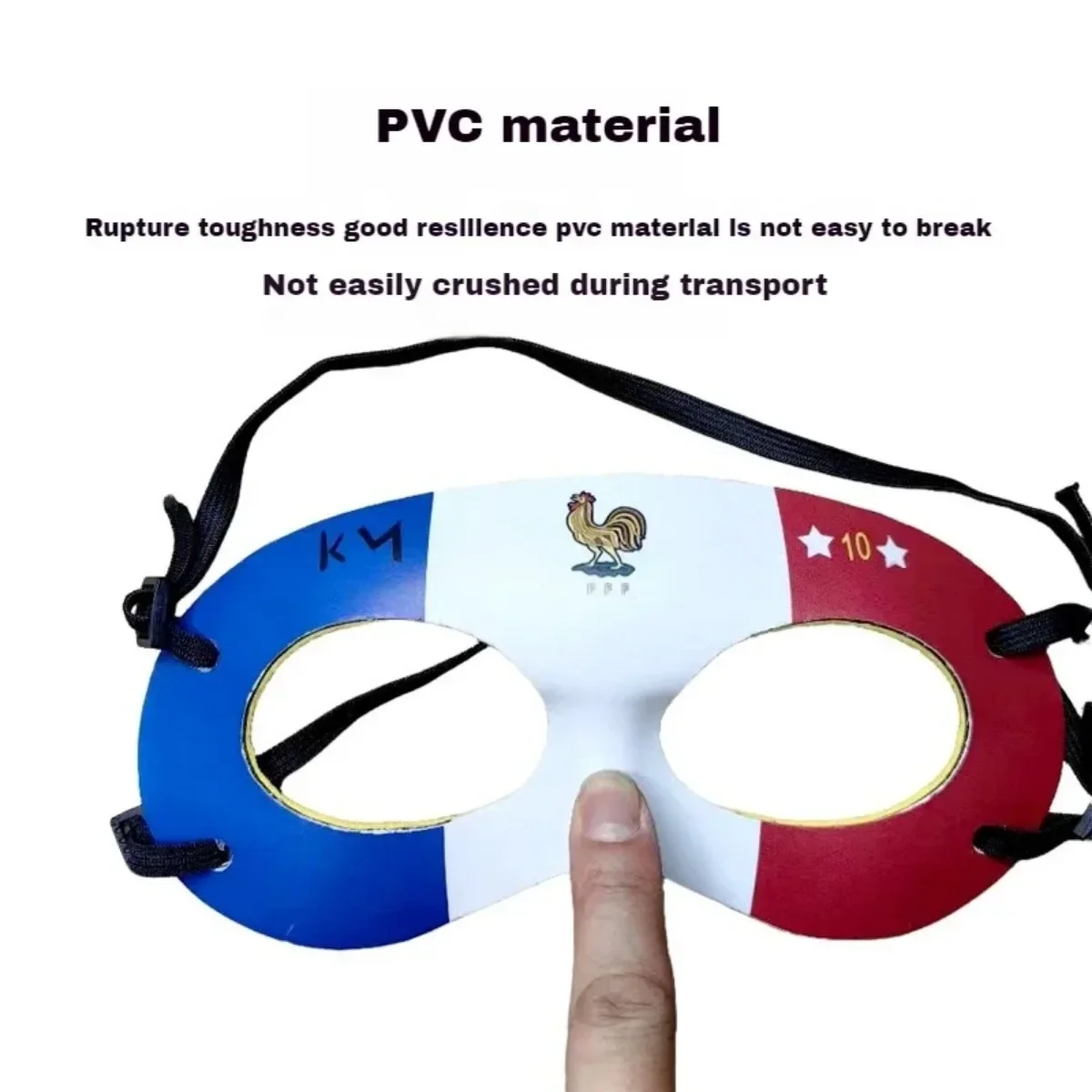 Face Mask Cosplay Mbappe Masque The French Flag Sports Protective Football Stars with The Same Model for Halloween Parties face mask halloween mask party masks 3d face masks
