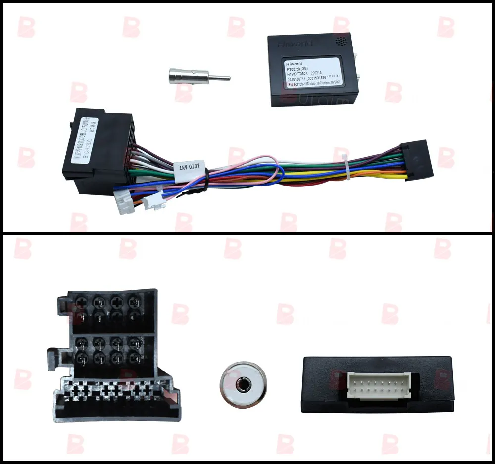 ڵ  ٸ , Fiat Stilo 2002-2010 , 9 ġ 2DIN ׷ г ϳ׽  ̺ , Canbus ڴ Ʈ ŰƮ