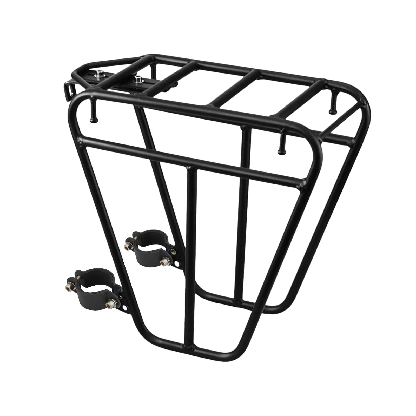 Bike Front Cargo Rack Steel Bicycle Front Fork Luggage Bracket Adjustable MTBs Bike Side Mount Bag Stand For Cycling Accessories