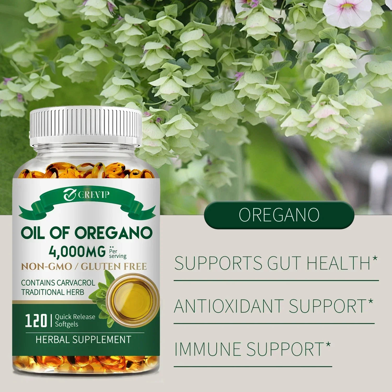 Oil of Oregano For Immune Kidney Health Anti inflammatory Relieves Bloating