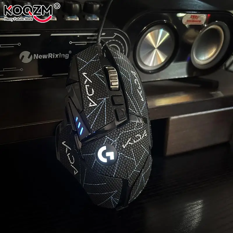 Anti Slip Mouse Grip Tape Skate Handmade Adesivo Pele de Lagarto Resistente ao Suor Durável Fit para Logitech G502 - Imagem 6