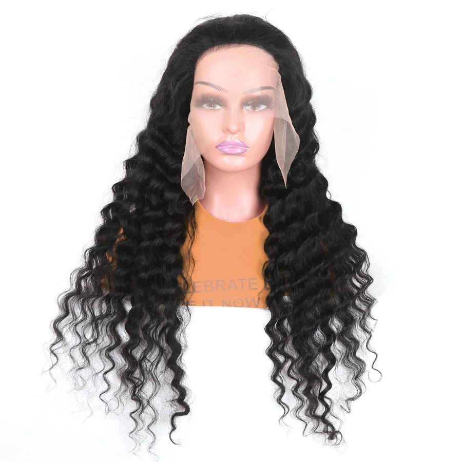 200 Density 36 Inches Deep Wave Wig 100% Human Hair Wigs 13x4 Transparent Lace Wig For Women Bling Remy 100% Wigs Human Hair 2