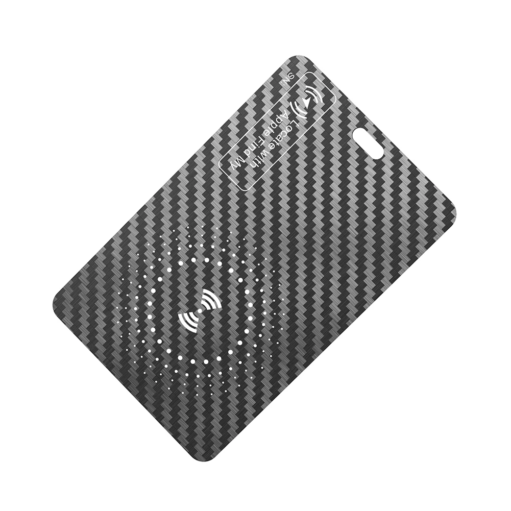 Wallet Tracker Card Wireless Charging Works for Apple Find My Waterproof Ultra Slim Tracking Card for Effortless Wallet Tracking