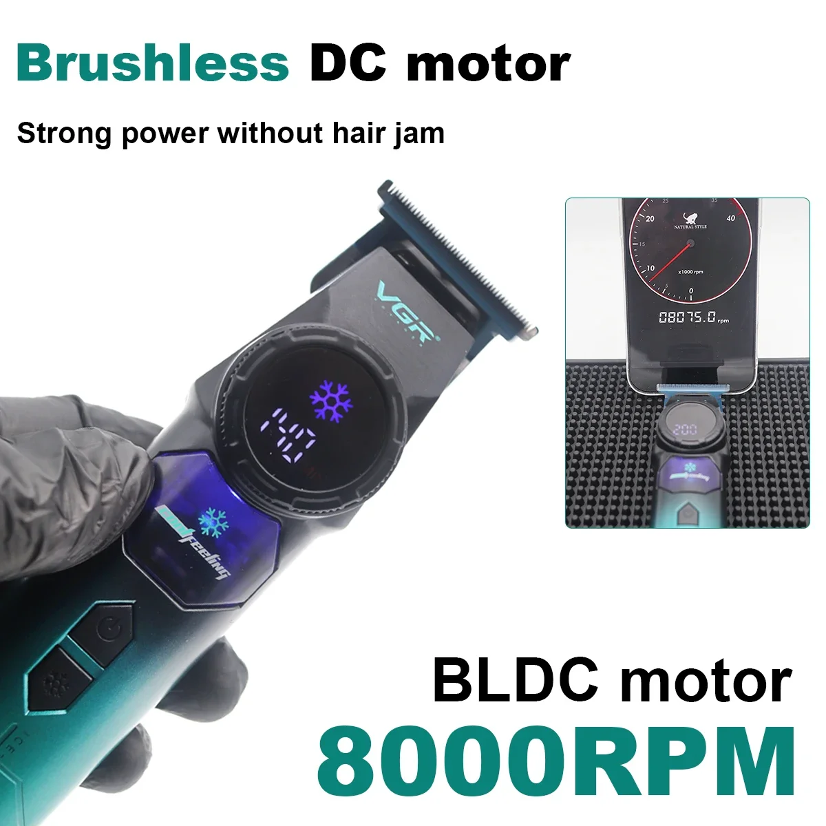 ماكينة تشذيب الشعر VGR V-946 DLC T Blade 8000 دورة...