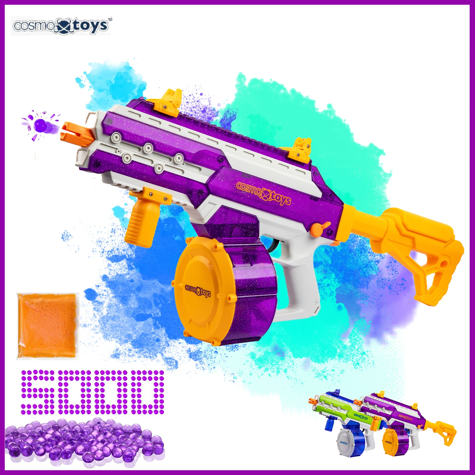 2023 New Electric Automatic Gel Toy Rifle Gun Paintball Splatter Ball