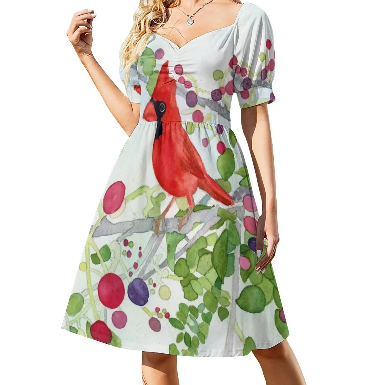 

Summer Cardinal Sleeveless Dress dress korean style beach outfits for women