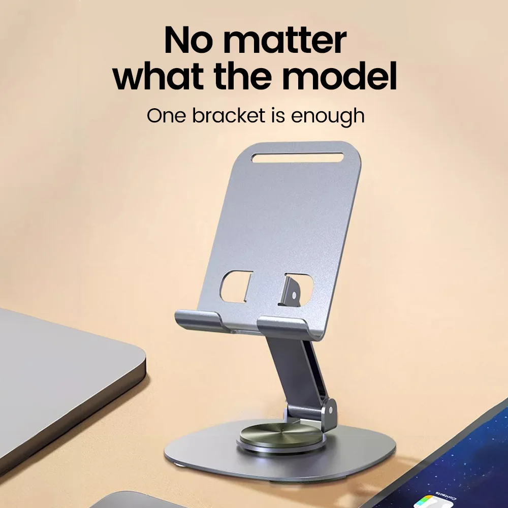 Foldable Mobile Phone Stand 360 Rotation Desktop Holder For iPad iPhone 15 14 13 Pro Samsung Tablet Cell Phone Portable Bracket BEST SELLERS