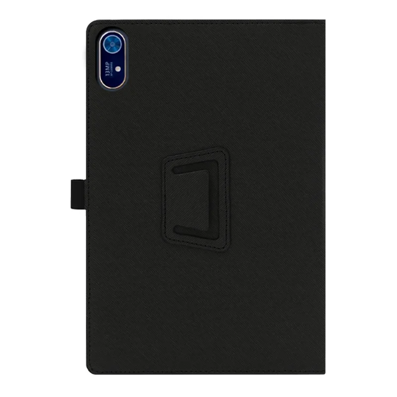 Premium Folio PU Leather Tablet Case with Magnetic Cover and Hand Strap, 10.1-Inch