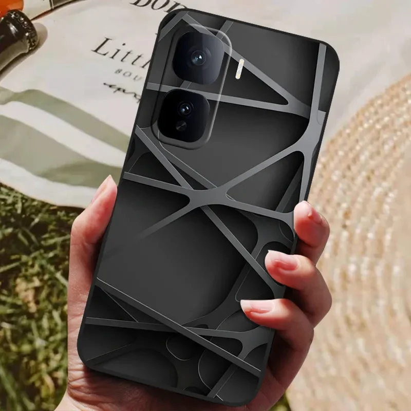 Cute Cat TPU Soft Silicone Protective Case Cover - Painted Design for VIVO IQOO Neo 10 Series