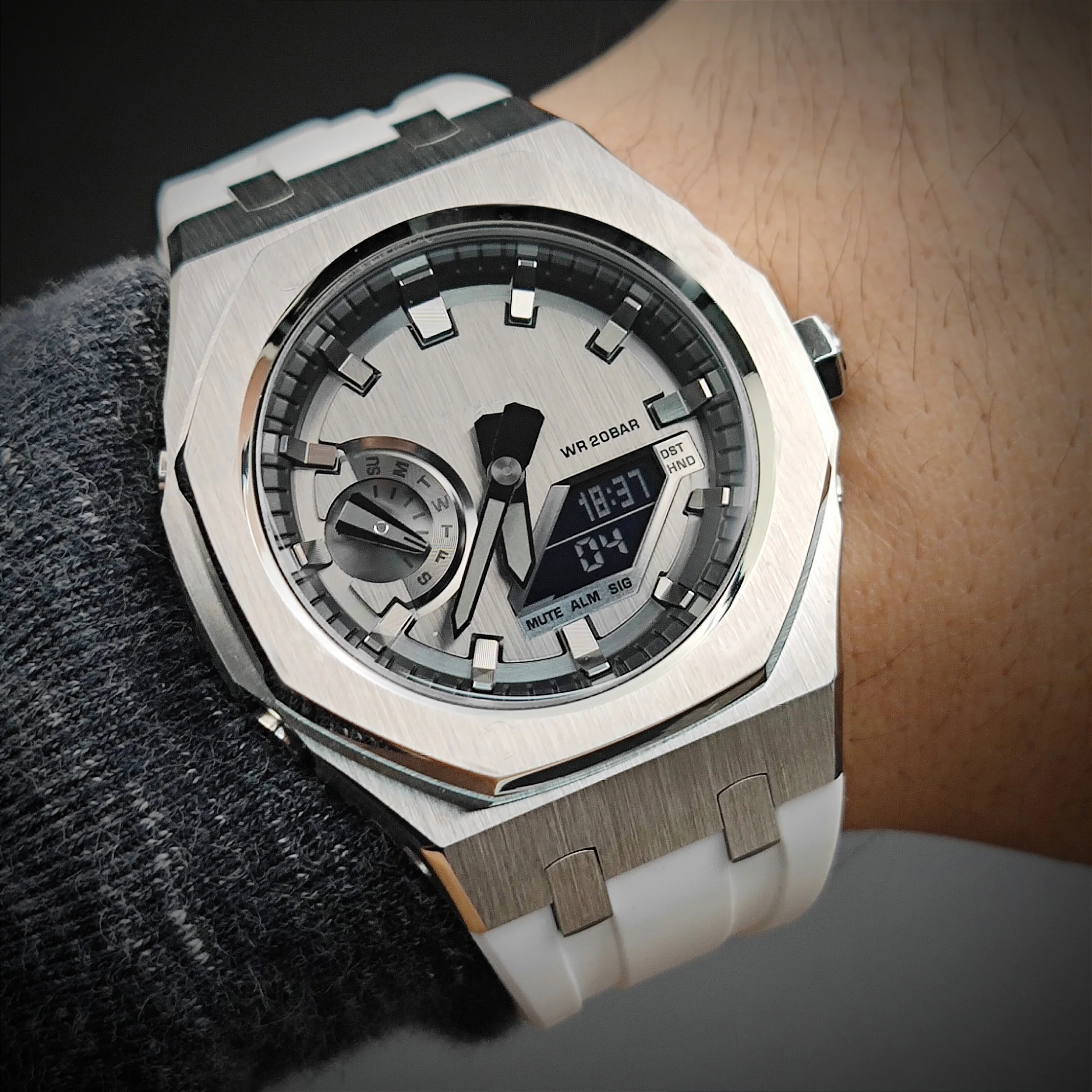 YFmod GM2100 Gen5 Kit Jam Tangan Kit Bezel Logam Mod Casioak