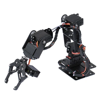 6-DOF Braccio robotico Kit fai da te Robot multigradi di libertà Servo Afferrare Maker Set di costruzioni educative (esclusa servo)