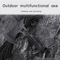 Outdoor multifunctional axe, camping, firefighting, self-defense, garden cutting, chopping wood, practical axe for home use 1