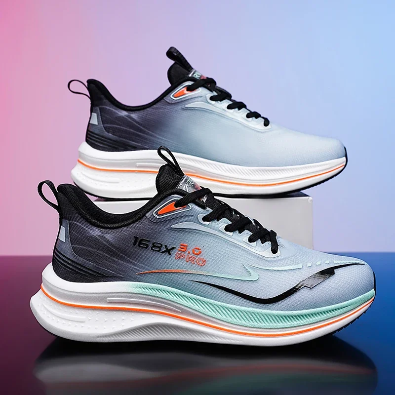 Men's shoes, new summer mesh ultra light running shoes