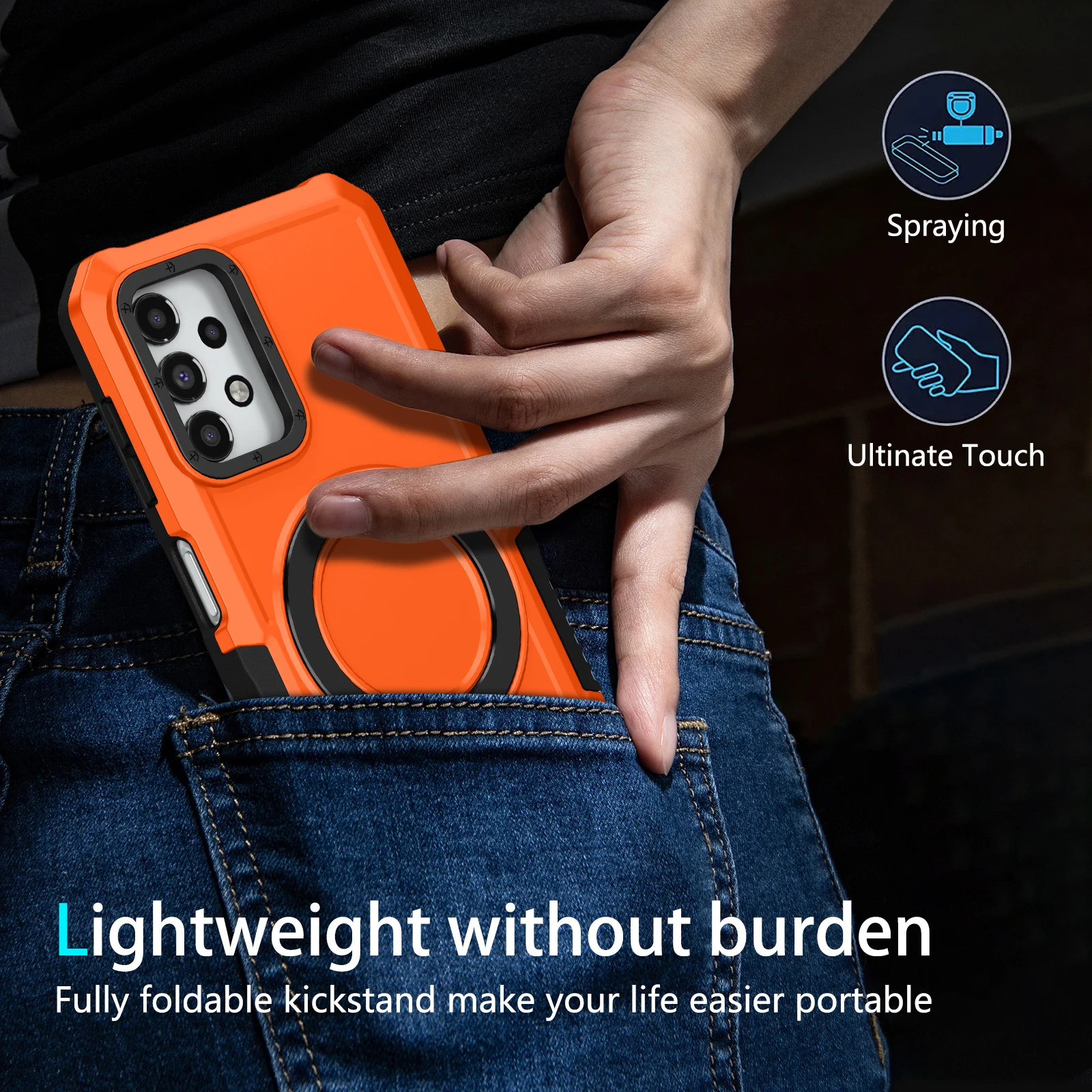 Universal Armor Shockproof Case with Bracket Cover