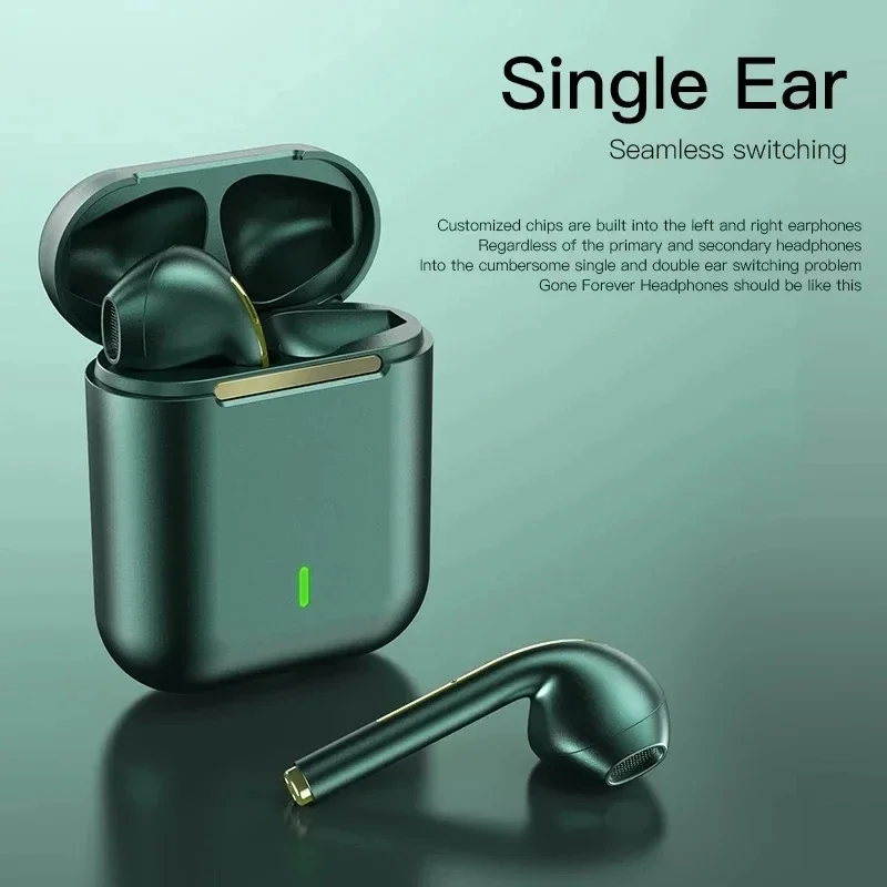 J18 Wireless Earphone Bluetooth Headset 9D Noise Reduction Gaming Headset With Microphone TWS Ear Buds Hands-free Earbuds New 6