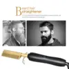 Professional Electric Ceramic Ionic Hair Straighten Straightener Brush Hot Comb Pressing Electric Hot Comb Hair Straightener 6